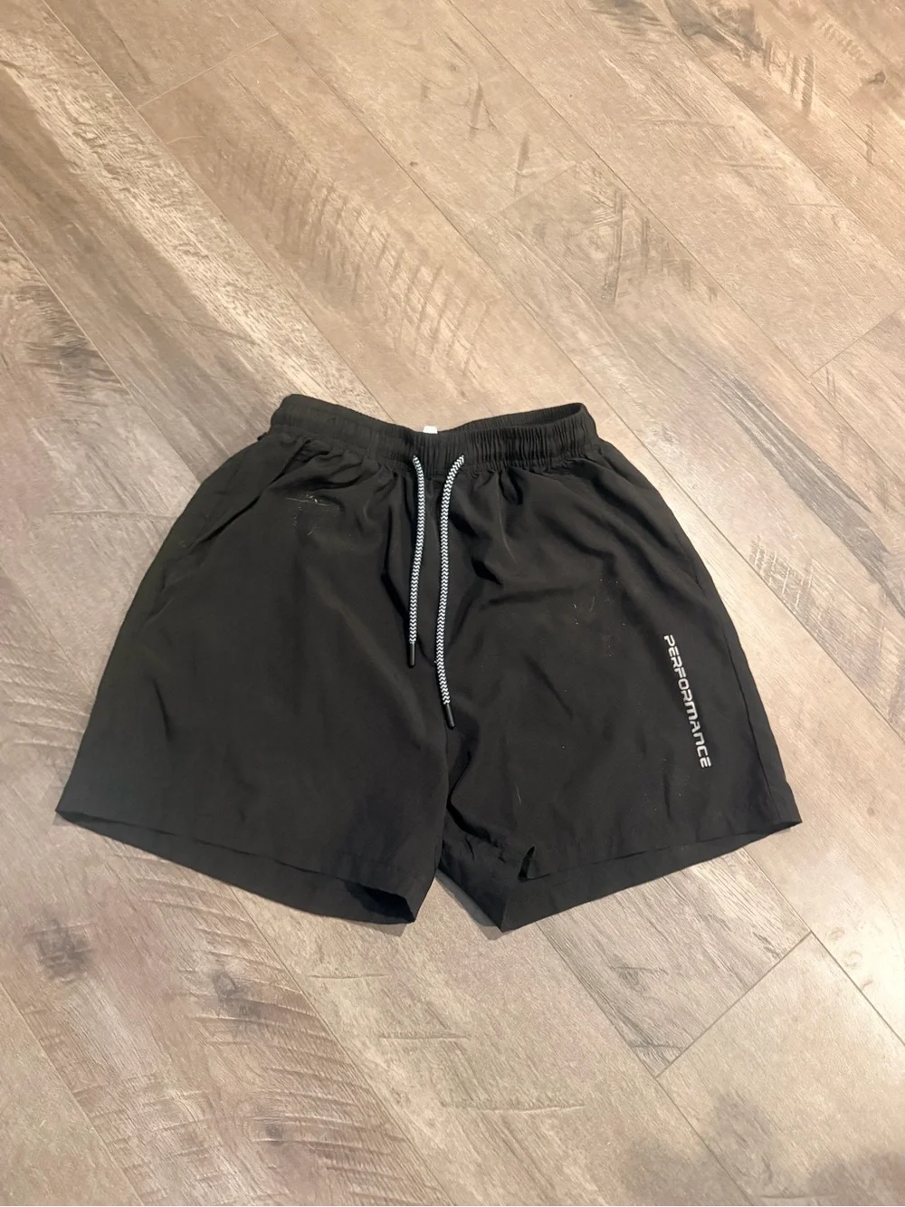Men's Black Performance Athletic Shorts